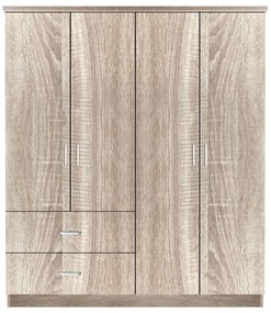Ντουλάπα ArteLibre CANDY CANE Φυσικό Χρώμα 160x50x195cm