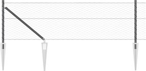 vidaXL Στύλος Περιφράξεων Γκρι 10 x 0,6 m (36 mm δίχτυ)