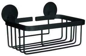 Ράφι Μπάνιου Rocco 18,5x7x14cm Black Kleine Wolke Aluminium