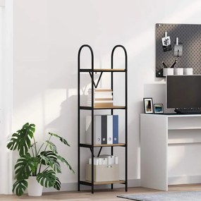 vidaXL Ράφι Βιβλίων 4 επιπέδων 40 x 30 x 146 εκ Επεξεργασμένο ξύλο