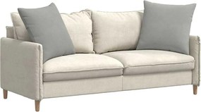 vidaXL Μαξιλάρι Καναπέ 2 pcs Ανοιχτό γκρι 60 x 60 cm ύφασμα