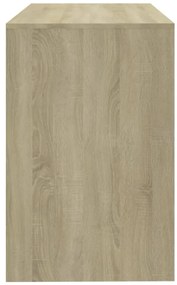 vidaXL Γραφείο Sonoma Δρυς 101x50x76,5 εκ. από Επεξεργασμένο Ξύλο