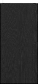 vidaXL Βιβλιοθήκη Μαύρη Οξυά 68.5 x 32 x 68.5 εκ