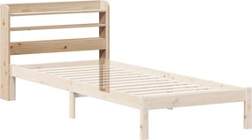 vidaXL Κεφαλάρι με Ράφια 75 εκ. από Μασίφ Ξύλο Πεύκου