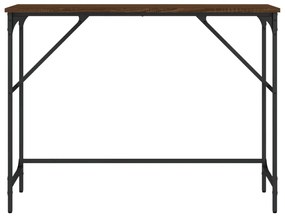 vidaXL Τραπέζι Κονσόλα Καφέ Δρυς 100x32x75 εκ. Επεξεργασμένο Ξύλο