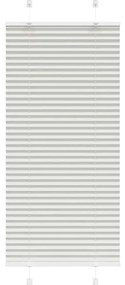 vidaXL Πλισέ περσίδα ανοιχτό γκρι 55x150 cm Πλάτος υφάσματος 54,4 cm