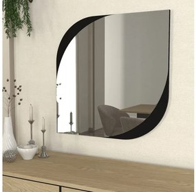 Καθρέπτης τοίχου Lava Μegapap μαύρο 70x2,2x70εκ. GP042-0293,4-GP042-0293,4-Μαύρο GP042-0293,4
