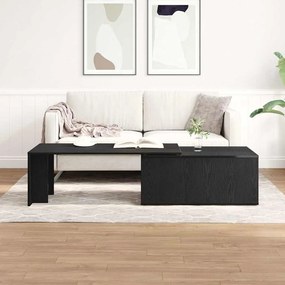 vidaXL Τραπεζάκι Σαλονιού Μαύρο Δρυς 150x50x35 εκ. Φτιαγμένο από Μηχανικό Ξύλο