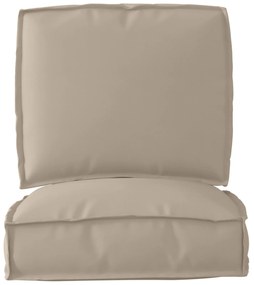 vidaXL Σετ Μαξιλαριών Πάγου 2 pcs Taupe 50 x 50 x 12 cm Ύφασμα Oxford