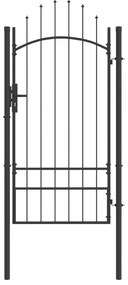 vidaXL Πύλη Κήπου, Πύλη Φράχτη Γκρι 200 x 100 cm 100 x 200 cm Ατσάλι