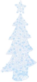 vidaXL Χριστουγεννιάτικο Δέντρο με 160 LED Ψυχρό λευκό 150 cm Ακρυλικό