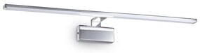 Φωτιστικό Τοίχου-Απλίκα Alma Led 224992 81x15x9cm 18W 3000K 2250lm Chrome Ideal Lux Μέταλλο