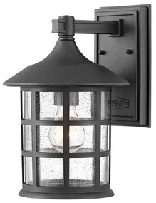 Φανάρι Απλίκα Φωτιστικό Τοίχου 1xE27 IP44 30cm Freeport Elstead Lighting-HK-FREEPORT2-M-TBK-Μαύρο HK-FREEPORT2-M-TBK