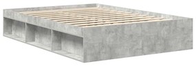 vidaXL Πλαίσιο Κρεβατιού Γκρι Σκυροδέματος 120x200 εκ.