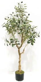Τεχνητό Δέντρο Ελιά Ascolano 1990-6 120cm Green Supergreens Πολυαιθυλένιο,Ύφασμα