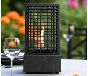 Επιτραπέζια Εστία Φωτιάς Agni 18 Tenderflame με διάρκεια καύσης 2 - 3 ώρες, χωρητικότητα δεξαμενής 250ml και διαστάσεις 18.5x18.5x36.5cm - Black