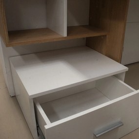 Γραφείο 149x50x105εκ Λευκό με Φυσικό TO-DESKHO1S