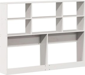 vidaXL Κεφαλάρι με Αποθ. Χώρο Λευκό 140 εκ. από Μασίφ Ξύλο Πεύκου