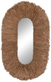 ΚΑΘΡΕΠΤΗΣ ΤΟΙΧΟΥ ΟΒΑΛ HM4711 ΠΛΑΙΣΙΟ ΙΝΕΣ ΣΙΖΑΛ ΣΕ ΧΡΩΜΑ ΦΥΣΙΚΟ 95x60x15(πάχος)εκ.