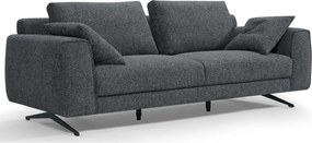 Detroit 3-Seater Sofa Dark Grey