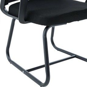 Καρέκλα επισκέπτη Palma pakoworld mesh μαύρο 46x52x94εκ