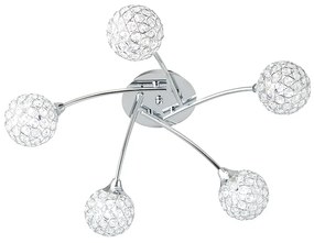 Φωτιστικό Οροφής Aca AD2012005C SKYLAR Διάφανο (Transparent)