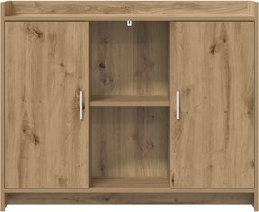 vidaXL Πλαϊνό γραφείο Artisan Oak 98,5 x 33 x 80 εκ Επεξεργασμένο Ξύλο