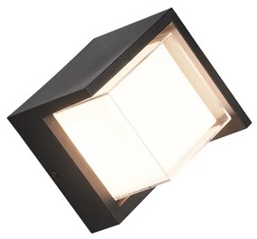 Puno Στεγανή Επιτοίχια Πλαφονιέρα Εξωτερικού Χώρου με Ενσωματωμένο LED σε Μαύρο Χρώμα R27026132 Trio Lighting R27026132