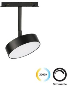 Σποτ Φωτιστικό Μαγνητικής Ράγας LED 13W 3000K Μαύρο 4286500 Magnetic Viokef 4286500 Μαύρο