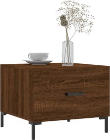 vidaXL Τραπεζάκι Σαλονιού Καφέ Δρυς 50x50x40 εκ. Επεξεργασμένο Ξύλο