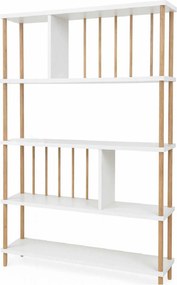 Βιβλιοθήκη Λευκό LUGREGO 90x20x137