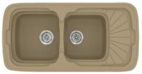 Sanitec Classic 304 Metallic Cream Νεροχύτης