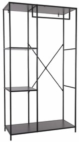 Σετ διαδρόμου Richardson A107, 167x90x40cm, 15 kg, Μαύρο, Ινοσανίδες μέσης πυκνότητας, Μέταλλο, Εντοιχισμένη | Epipla1.gr