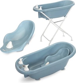 BATH TUB 88 CM WITH PLUG+THERM+BATH PAD NORDIC BLU
