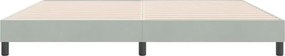 vidaXL Box Spring κρεβάτι χωρίς στρώμα ανοιχτό γκρι Βελούδινο