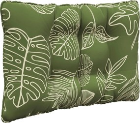 vidaXL Μαξιλάρι Καναπέ Εξωτερικού Χώρου 3 pcs Σχέδιο Φύλλου