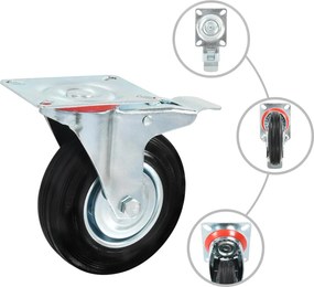 vidaXL Ρόδες Περιστρεφόμενες 4 τεμ. 125 χιλ.