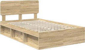 vidaXL Σκελετός Κρεβατιού Sonoma Δρυς 120 x 200 cm