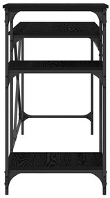 vidaXL Γραφείο Μαύρη Οξυά 135 x 50 x 90 cm Επεξεργασμένο ξύλο