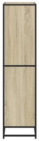 vidaXL Βιβλιοθήκη Sonoma Oak 80,5x35x139 cm Ξύλινη κατασκευή