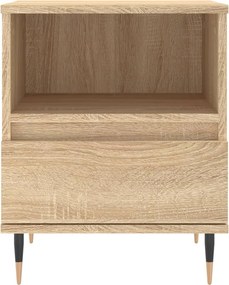 vidaXL Κομοδίνα 2 τεμ. Sonoma Δρυς 40 x 35 x 50 εκ. από Επεξεργ. Ξύλο