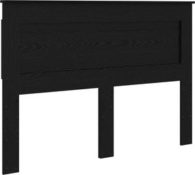 vidaXL Κεφαλάρι με κεφαλάρι Μαύρη Οξυά 150 cm Επεξεργασμένο ξύλο
