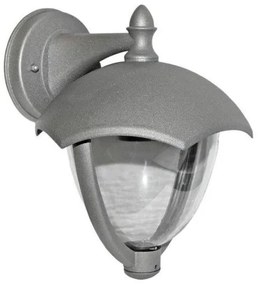 Απλίκα Φωτιστικό Τοίχου IP44 Αλουμινίου Lumen-9-360726-Γκρι 9-360726
