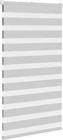 vidaXL Ζέβρα τυφλή Ανοιχτό Γκρι Πλάτος υφάσματος 75,9 εκ. Πολυεστέρας