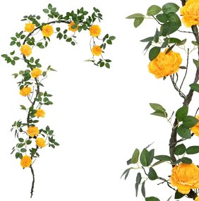 MarHome ΓΙΡΛΑΝΤΑ ΠΟΡΤΟΚΑΛΙ ΠΑΙΩΝΙΑ X12 ΑΝΘΗ - Υ240cm 100/ΚΙΒ  00-40009-5