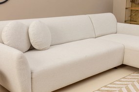 Corner Sofa Eddy Corner Right (L3-CHL) - White White