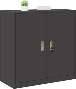 vidaXL Ντουλάπι αποθήκευσης Μαύρο 90 x 40 x 90 cm Ατσάλι