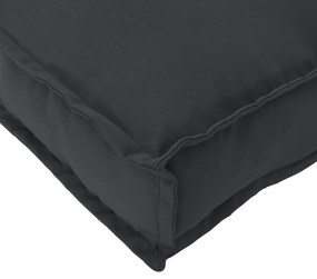 vidaXL μαξιλάρι παλετών  για κάθισμα Μαύρο 120x80x12 εκ. ύφασμα οξφόρδη