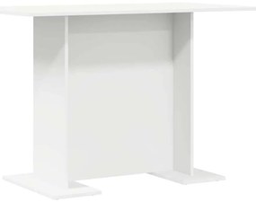 vidaXL Τραπεζαρία Λευκό 110 x 60 x 75 cm Επεξεργασμένο ξύλο