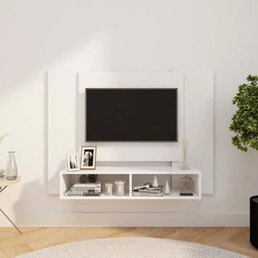 vidaXL Έπιπλο Τηλεόρασης Τοίχου Λευκό 120 x 23,5 x 90 εκ. Μοριοσανίδα
